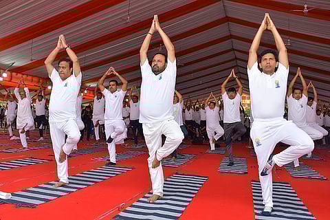 10th International Yoga Day in Assam